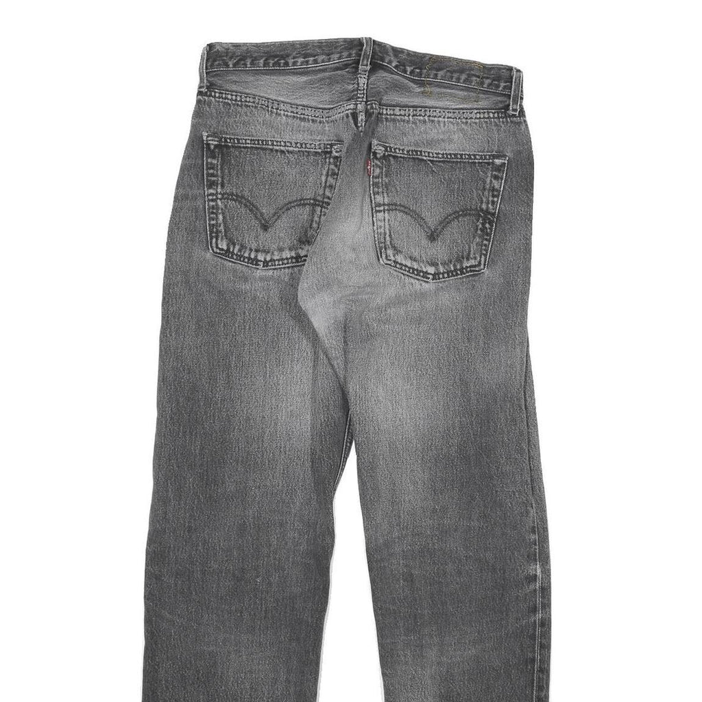 LEVI'S Mens Regular Fit Black Denim Jeans Cotton Blend W30 L30 Classic Style