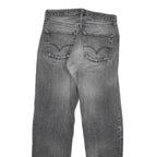 LEVI'S Mens Regular Fit Black Denim Jeans Cotton Blend W30 L30 Classic Style