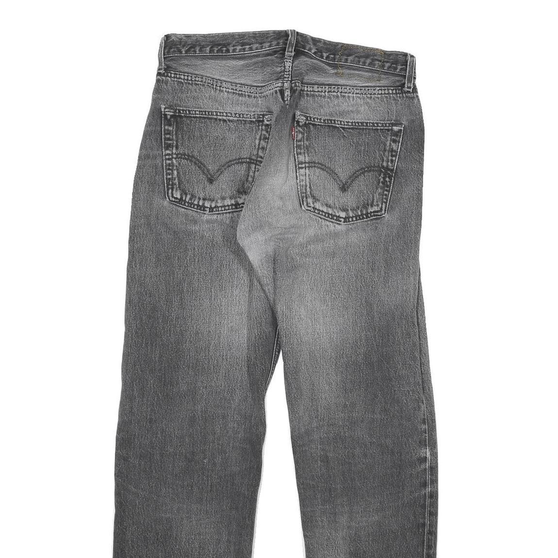 LEVI'S Mens Regular Fit Black Denim Jeans Cotton Blend W30 L30 Classic Style