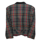 WINUDRESS Womens Green & Red Check Wool Blend Tailored Button Jacket UK 10