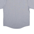 ARAMARK Mens Blue Polyester Blend Short Sleeve Shirt L Workwear Casual