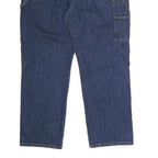 DICKIES Mens Jeans Blue Regular Straight Denim W42 L31 Workwear Cotton Blend