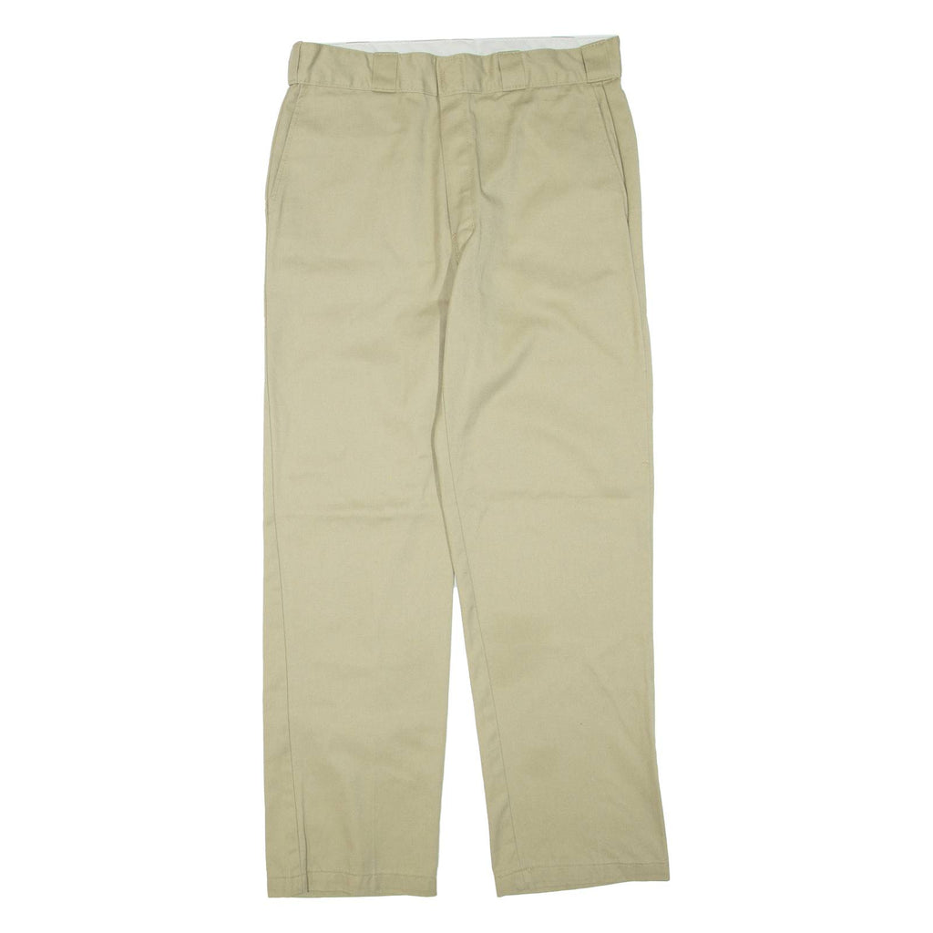 DICKIES Mens Trousers Beige Regular Straight W32 L31