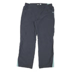 REEBOK Womens Joggers Black & Light Blue Regular Fit Straight UK 14 W36 L31