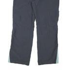 REEBOK Womens Joggers Black & Light Blue Regular Fit Straight UK 14 W36 L31