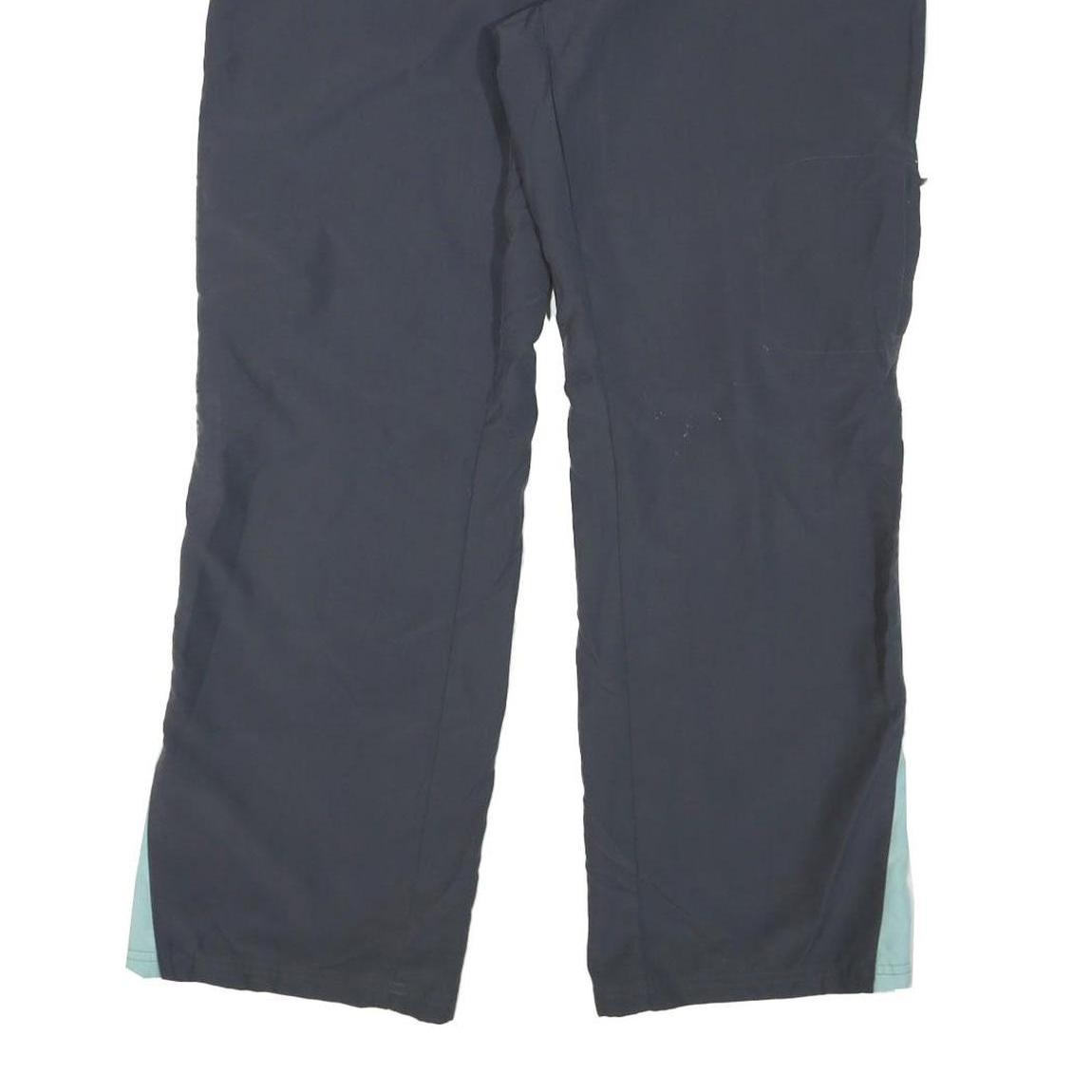 REEBOK Womens Joggers Black & Light Blue Regular Fit Straight UK 14 W36 L31