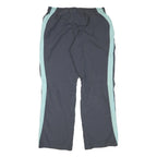 REEBOK Womens Joggers Black & Light Blue Regular Fit Straight UK 14 W36 L31