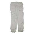H&M Mens Cotton Blend Beige Regular Fit Cargo Trousers W34 L34 Comfortable