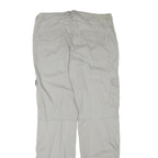H&M Mens Cotton Blend Beige Regular Fit Cargo Trousers W34 L34 Comfortable
