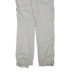 H&M Mens Cotton Blend Beige Regular Fit Cargo Trousers W34 L34 Comfortable