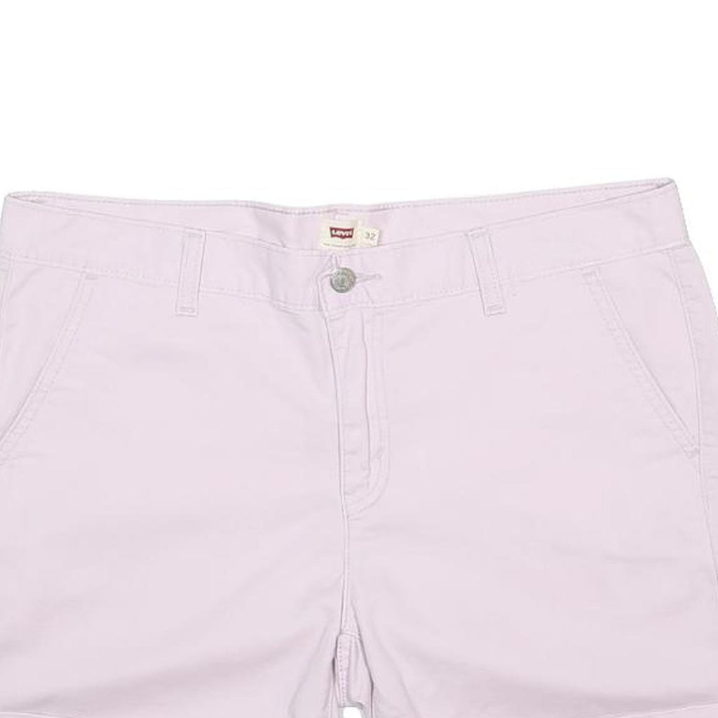 LEVI'S Womens Shorts Pink Casual XL W36 Cotton Blend Chino Summer