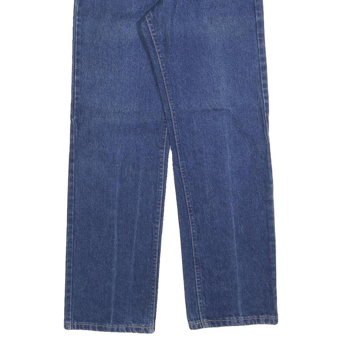 LEE Womens Regular Fit Straight Leg Denim Blue Cotton Blend Zip W28 L29 Classic