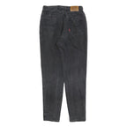 GARRY Womens Jeans Black Regular Straight Denim Medium W28 L30 Stylish Zip