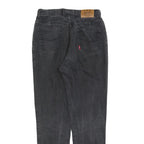 GARRY Womens Jeans Black Regular Straight Denim Medium W28 L30 Stylish Zip