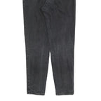 GARRY Womens Jeans Black Regular Straight Denim Medium W28 L30 Stylish Zip