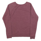 DISNEY Womens Maroon Crew Neck M Mickey Mouse Graphic Sweatshirt Cotton Blend