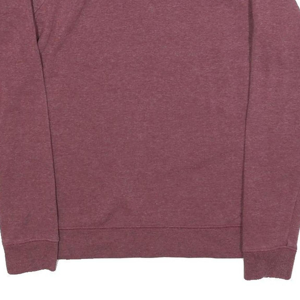 DISNEY Womens Maroon Crew Neck M Mickey Mouse Graphic Sweatshirt Cotton Blend