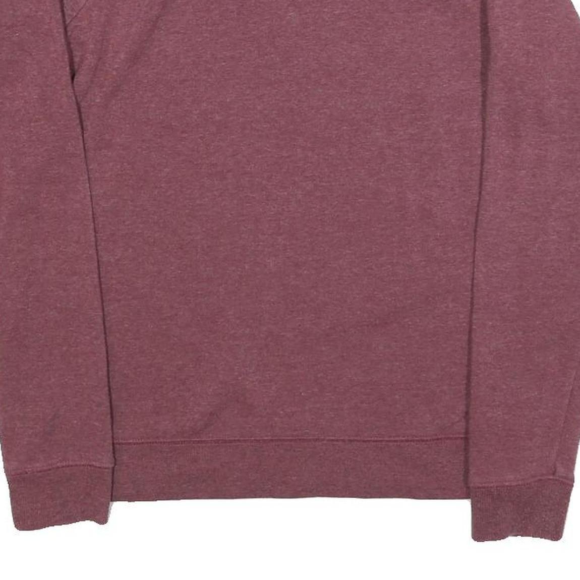 DISNEY Womens Maroon Crew Neck M Mickey Mouse Graphic Sweatshirt Cotton Blend