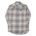 WRANGLER Womens Shirt Dress Grey Check Long Sleeve Short S
