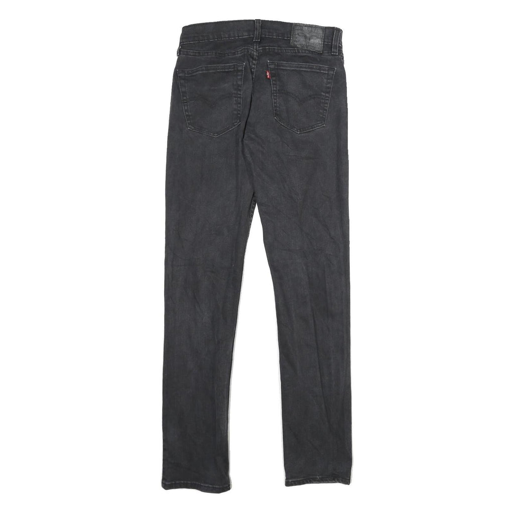 LEVI'S 511 Mens Jeans Black Slim Skinny Denim Medium W31 L34 Zip Closure