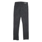 LEVI'S 511 Mens Jeans Black Slim Skinny Denim Medium W31 L34 Zip Closure