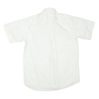 YVES SAINT LAURENT Mens White Regular Fit Short Sleeve Shirt L Cotton Blend