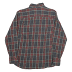 OUTDOOR LIFE Mens Blue & Red Check Shirt L Button-Down Neck Cotton Blend Casual