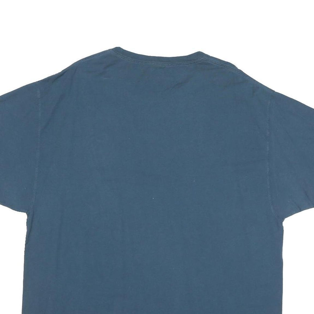 CHAMPION Mens Blue Graphic T-Shirt XL Short Sleeve Crew Neck Cotton Blend Casual