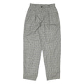 MICHELE Womens Wool Blend Relaxed Check Trousers W28 L30 Classic Fit