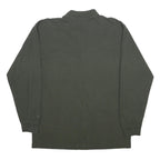 PUMA Mens Black Long Sleeve Plain XL Cotton Polo Shirt Pocket Casual
