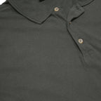 PUMA Mens Black Long Sleeve Plain XL Cotton Polo Shirt Pocket Casual