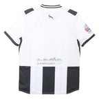 MACRON Mens Black & White Football Shirt 2XL Short Sleeve Round Neck Llandudno