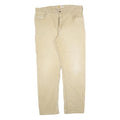 CARHARTT Mens Cotton Blend Beige Relaxed Fit Straight Trousers W40 L34 Workwear