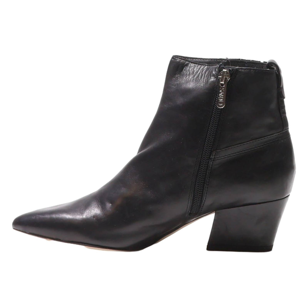 SARTO Ankle Boots Black Leather Womens UK 5.5
