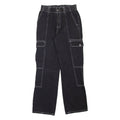 RSQ Cargo Style Womens Jeans Black Regular Straight W26 L28