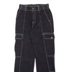 RSQ Cargo Style Womens Jeans Black Regular Straight W26 L28
