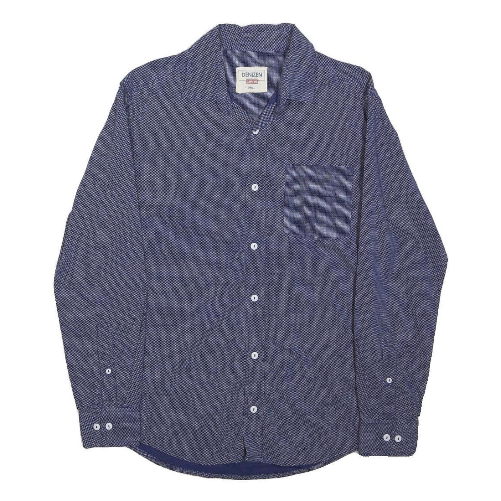 LEVI'S Mens Blue S Cotton Shirt Casual Long Sleeve Button Pocket