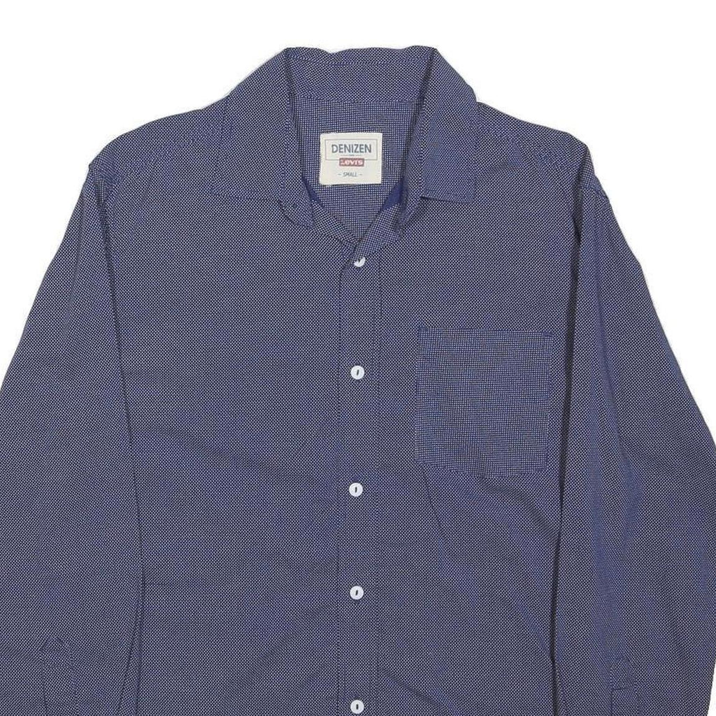 LEVI'S Mens Blue S Cotton Shirt Casual Long Sleeve Button Pocket