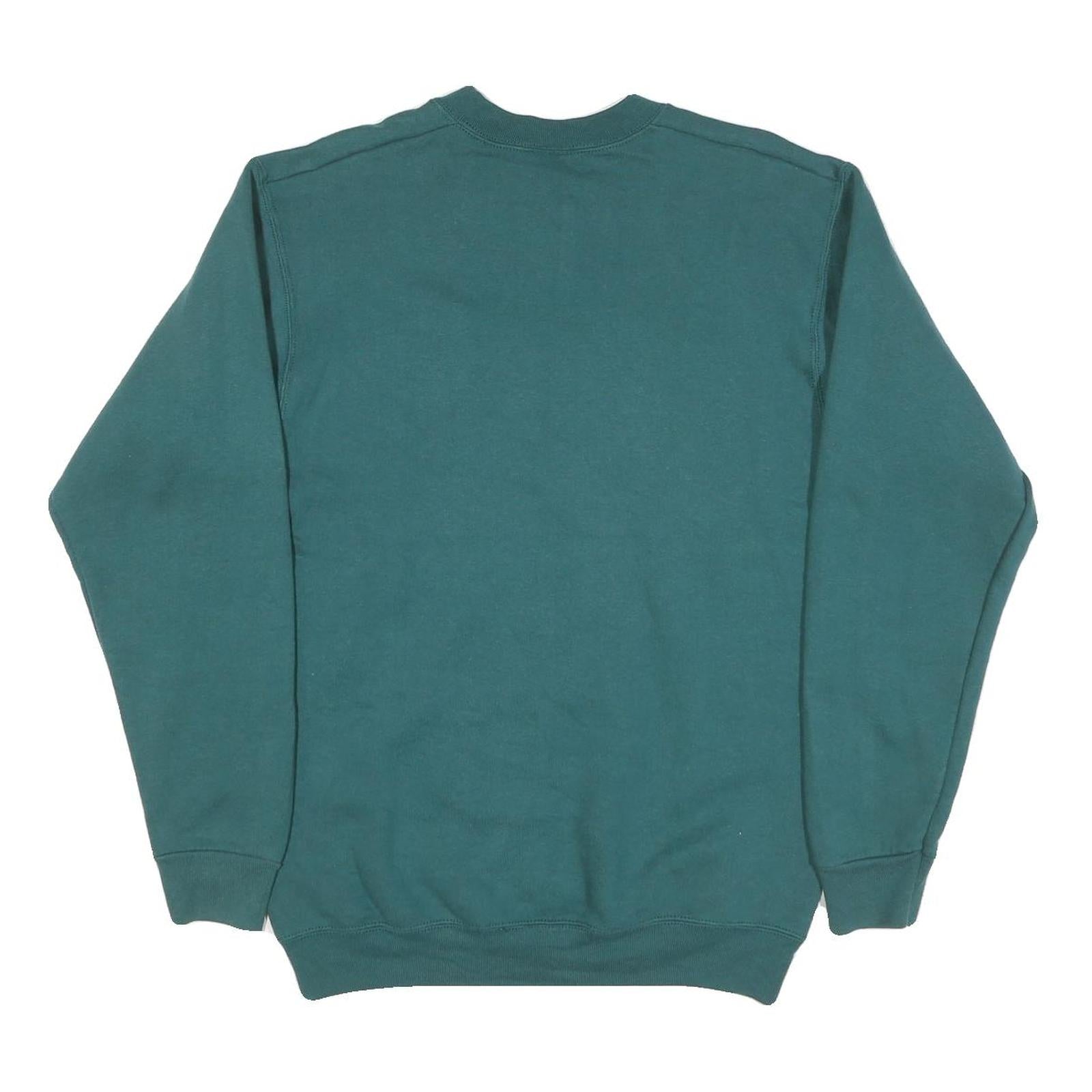 PRO LAYER Womens Green Hawaii Crew Neck M Cotton Blend Sweatshirt Casual