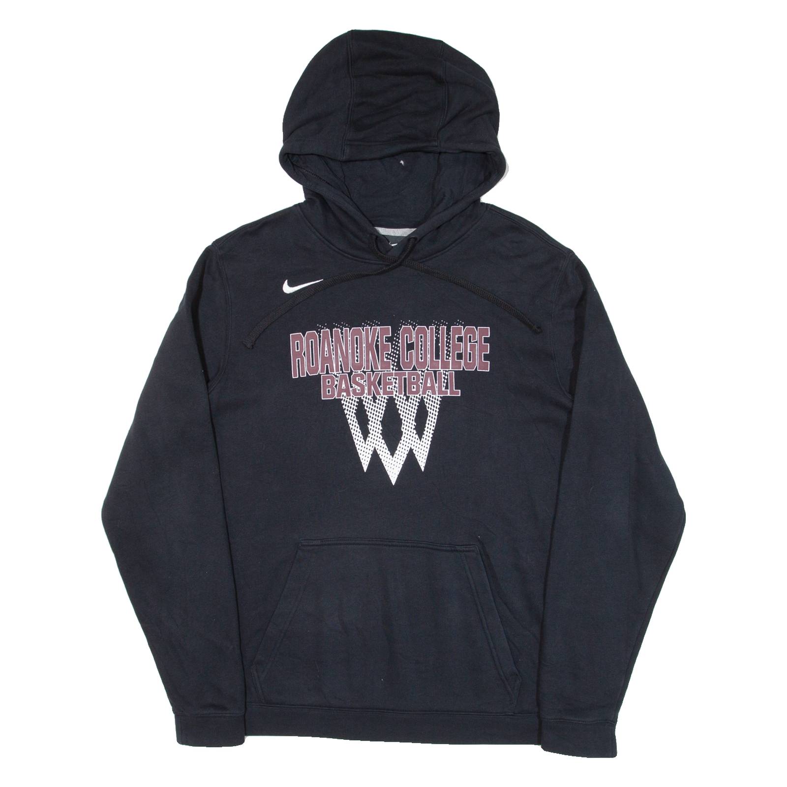 NIKE Roanoke College Basketball Mens Black Hoodie USA M