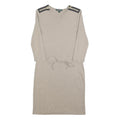 LAUREN RALPH LAUREN Womens Beige Bodycon Jersey Plain Long Sleeve Knee Length