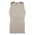 LAUREN RALPH LAUREN Womens Beige Bodycon Jersey Plain Long Sleeve Knee Length