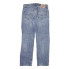 LEVI'S 505 Mens Jeans Blue Regular Straight Denim Light W32 L32 Cotton Blend Zip