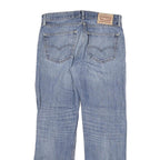 LEVI'S 505 Mens Jeans Blue Regular Straight Denim Light W32 L32 Cotton Blend Zip