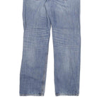 LEVI'S 505 Mens Jeans Blue Regular Straight Denim Light W32 L32 Cotton Blend Zip