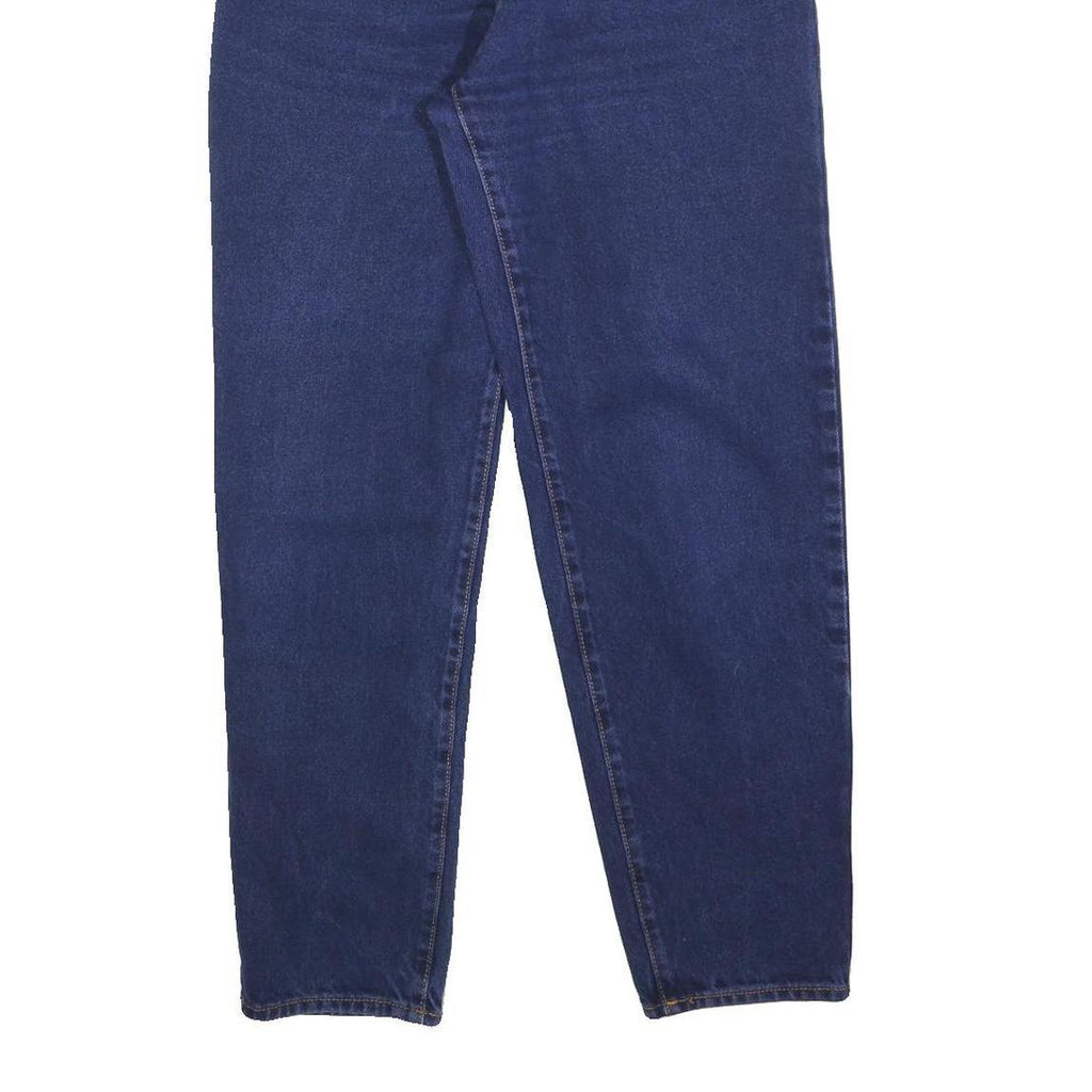 BERNT BERGER Womens Blue Regular Fit Straight Denim Raw W28 L30 Classic Jeans