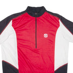 CRANE Cycling Mens Jersey Red 1/2 Zip L