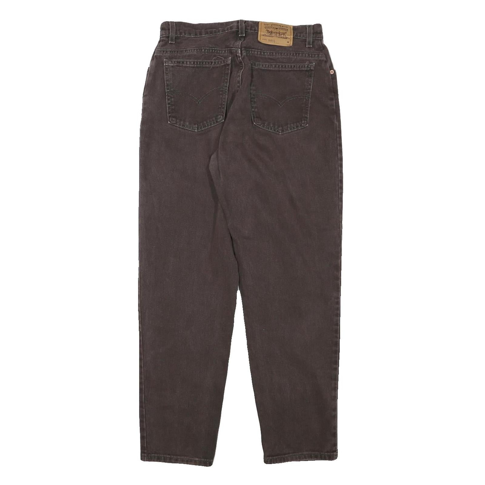 LEVI'S Womens Jeans Black Relaxed Straight Denim Medium W30 L29 Classic Style