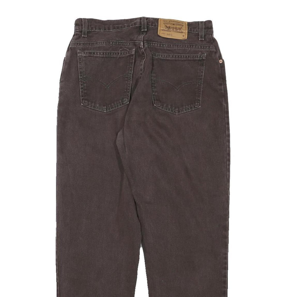 LEVI'S Womens Jeans Black Relaxed Straight Denim Medium W30 L29 Classic Style