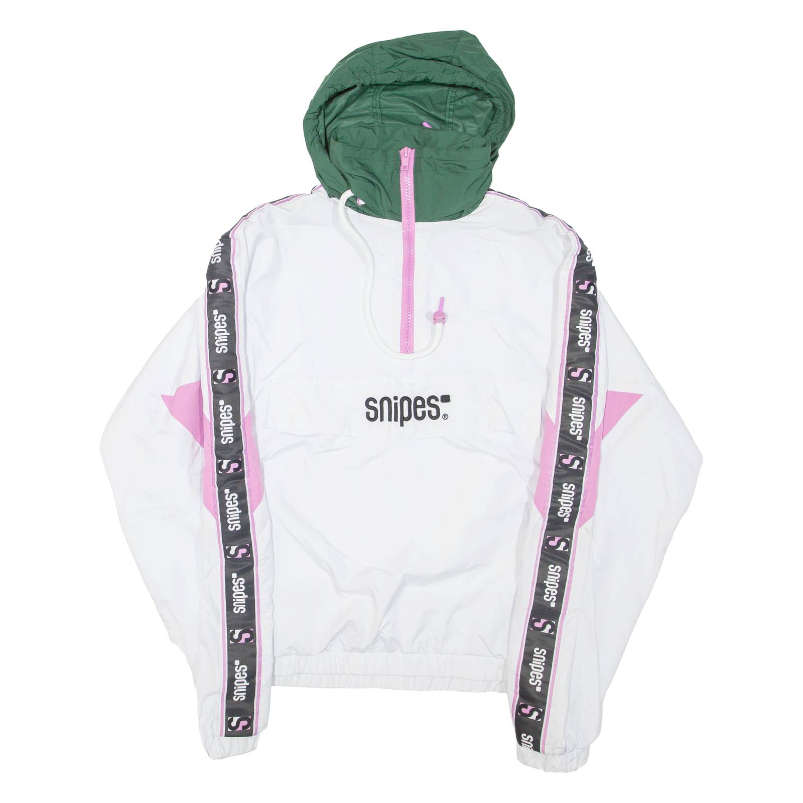 SNIPES Womens Pullover Jacket White Hooded XS